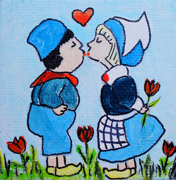 Dutch couple Kissing par Angelique van 't Riet