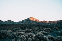 Sunset over Tenerife's volcanic landscape