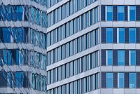 Détail de l'immeuble de bureaux The Edge à Amsterdam