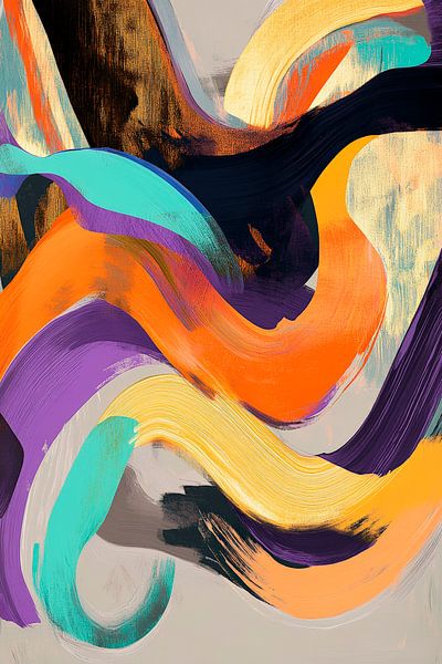 Farbenspiel der Emotionen – Chaos der Farben von Poster Art Shop