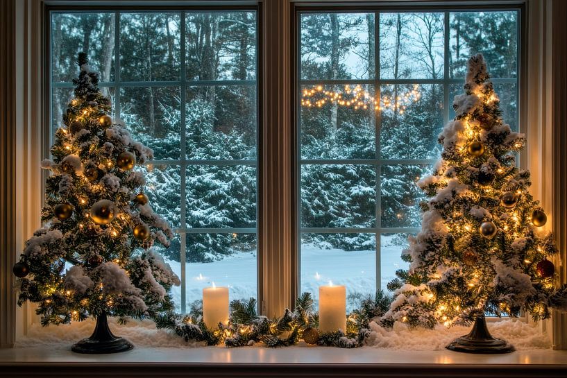 Fenêtre d'ambiance de Noël par Poster Art Shop
