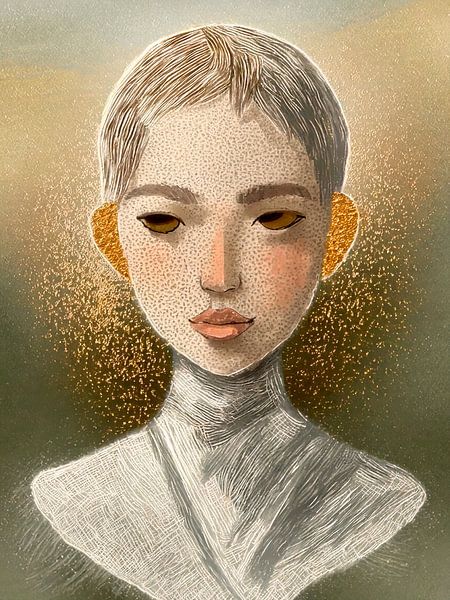 Abstrakte Kunst einer starken Frau 7 von Studio Pieternel