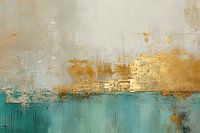 Modern und abstrakt in Grün und Gold