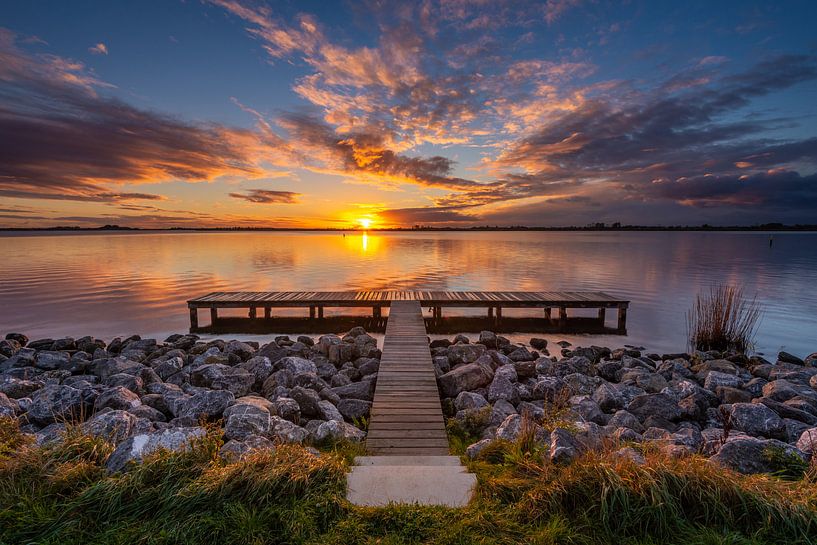 Steg am Schildmeer von Arjan Battjes