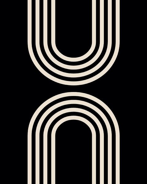 Ausgewogenheit Retro Abstrakt von Mad Dog Art