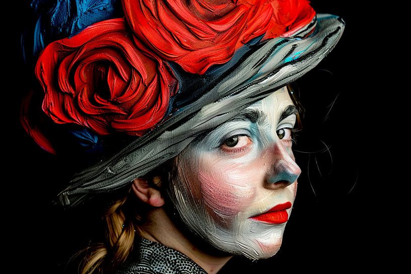 malerisches Frauenporträt von Egon Zitter