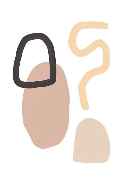 Minimalist Shapes and Earthy Tones by uplusmestudio 