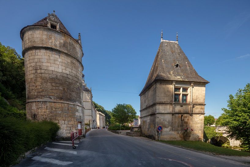 Towers at the entrance of Brantome , France by Joost Adriaanse