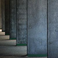 Strak lijnenspel in blauw