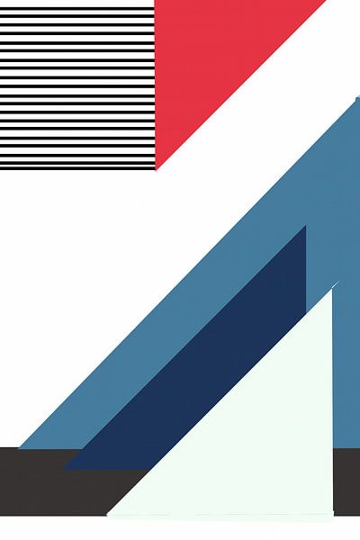 Abstrait géométrique par Karl-Heinz Lüpke