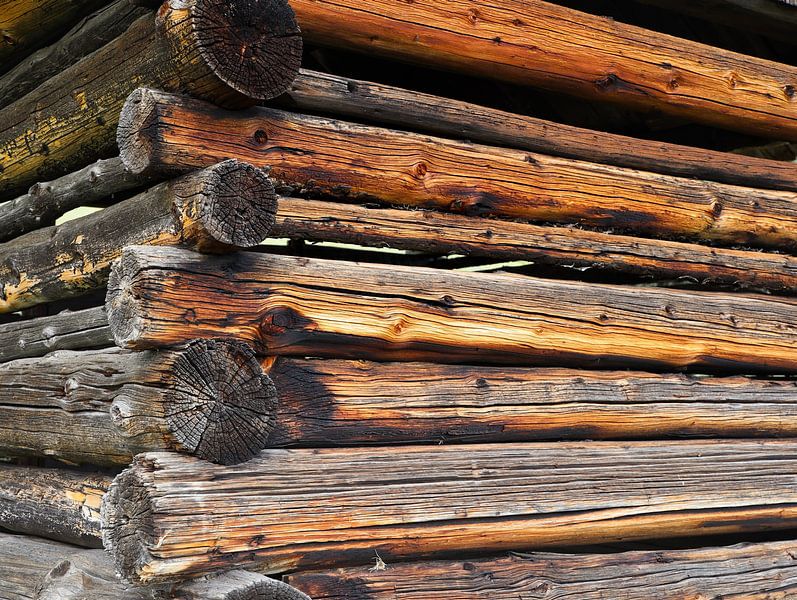 poutres en bois par Marieke Funke