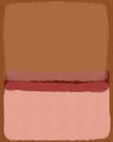 Moderne abstrakte Kunst in Terra, Rot, Rosa