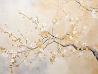 Blossom with Leaf Gold, Japandi