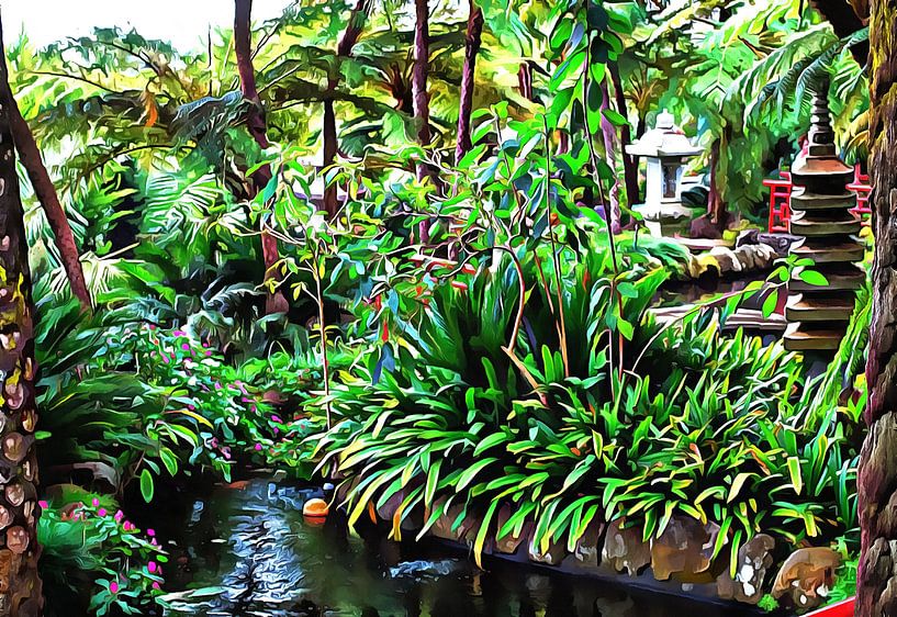 Orientalische Gärten Madeira 9 von Dorothy Berry-Lound