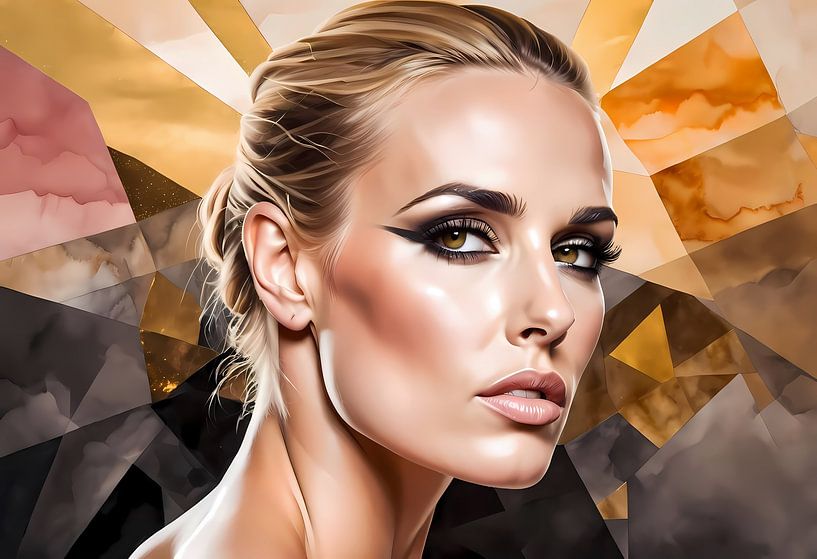 Aube dorée : Portrait de la force par Sanne den Engelsman