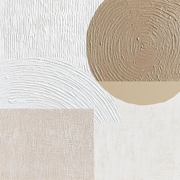 Rhythmische Kreise in neutralen Farben von Color Square