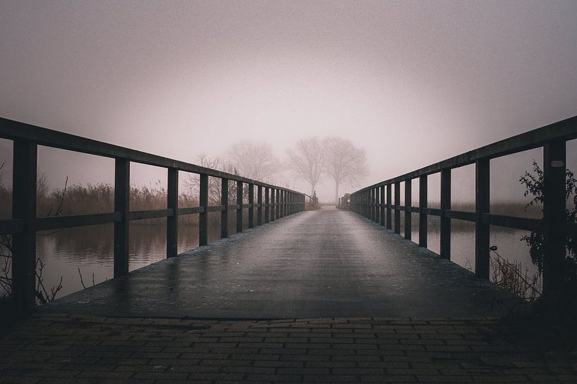 Bridge in the fog by Bas Greevink
