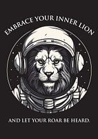 Lion Astronaute