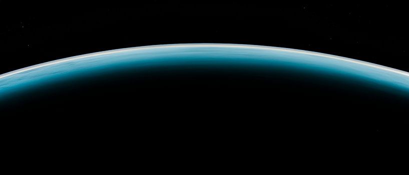 Earth's horizon in space by Poster Art Shop