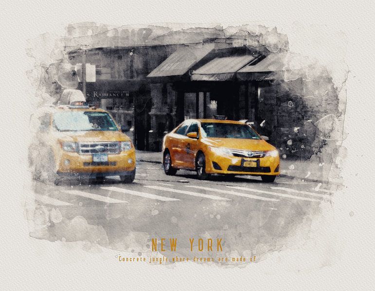 Taxi à New York par Christa van Gend