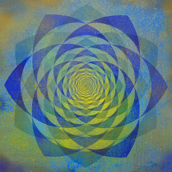 Grafisches Mandala. Inneres Licht von Rietje Bulthuis