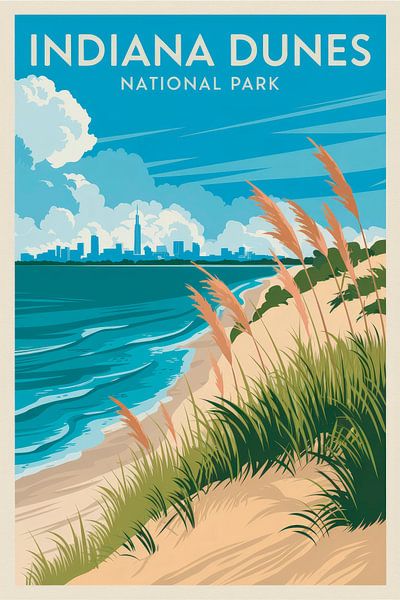 Indiana Dunes National Park von Poster Art Shop