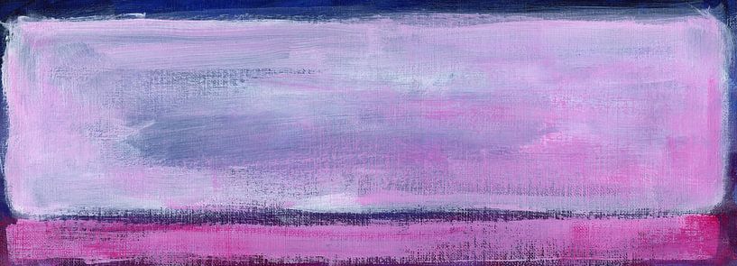 Grand nuage rose peinture acrylique par Karen Kaspar