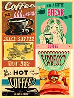 Vintage-Kaffee-Poster