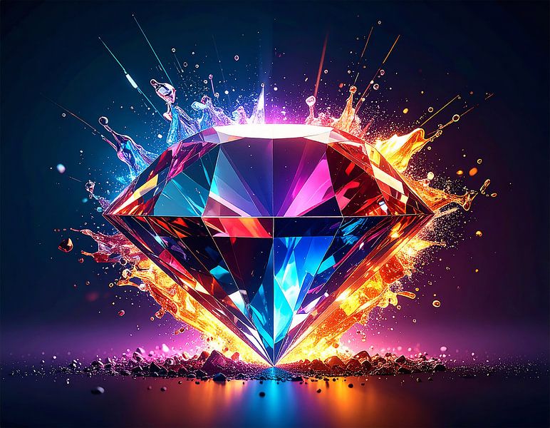 Diamant mit Farben von Mustafa Kurnaz