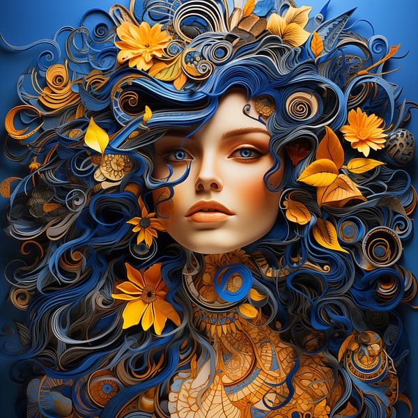 Visage Zentangle par Cafe Noir