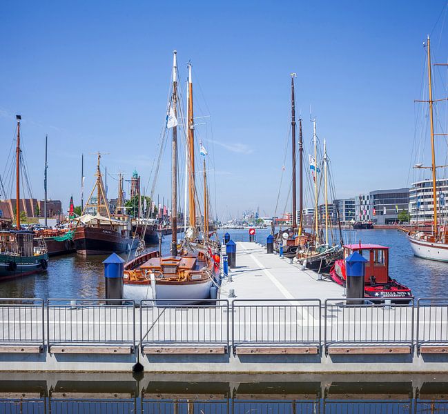 Voiliers dans le nouveau port, amarrage, Bremerhaven par Torsten Krüger
