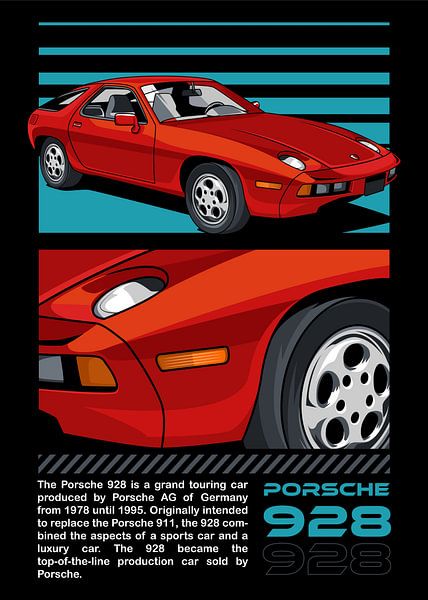 Porsche 928 Car by Adam Khabibi