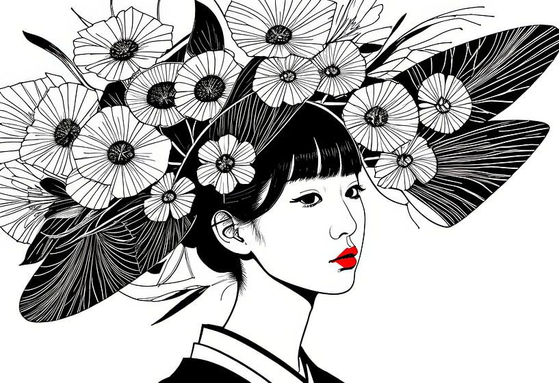 art abstrait japonais par Egon Zitter