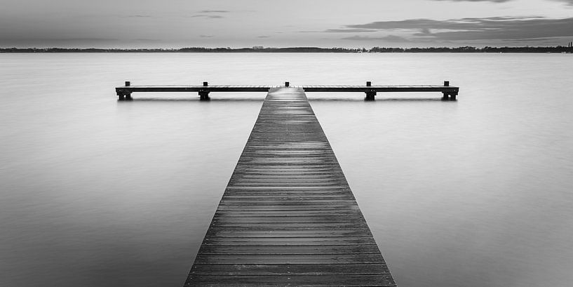 Le Zuidlaardermeer en noir et blanc par Henk Meijer Photography