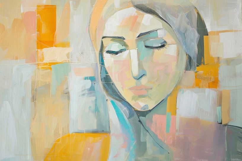 Femme cubiste par Poster Art Shop