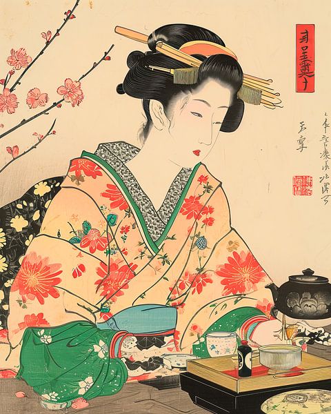 Cérémonie du thé des geishas_01 par Peet de Rouw