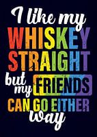 Whiskey Pride | Lustiges Statement Geschenk für tolerante Whisky Fans