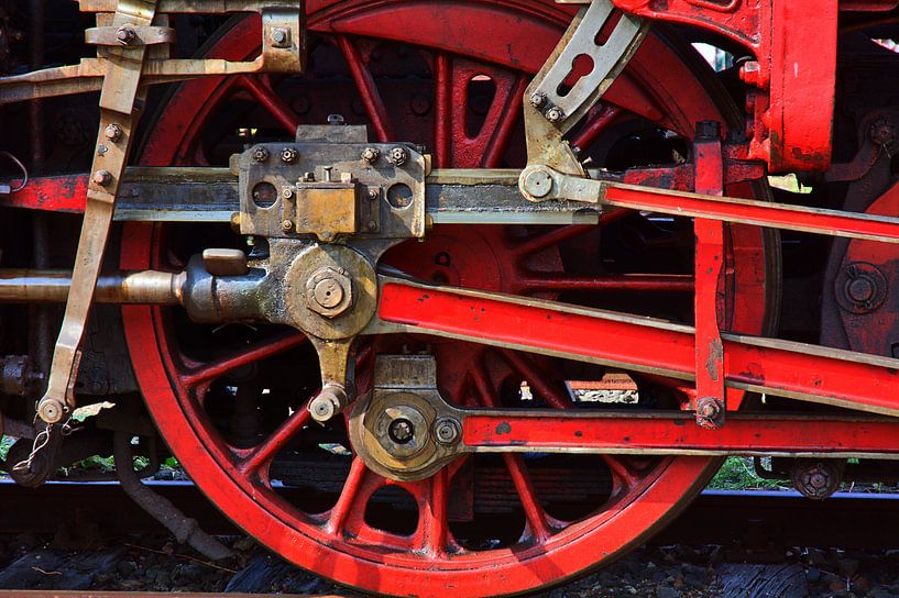 roue de locomotive à vapeur par Edgar Schermaul