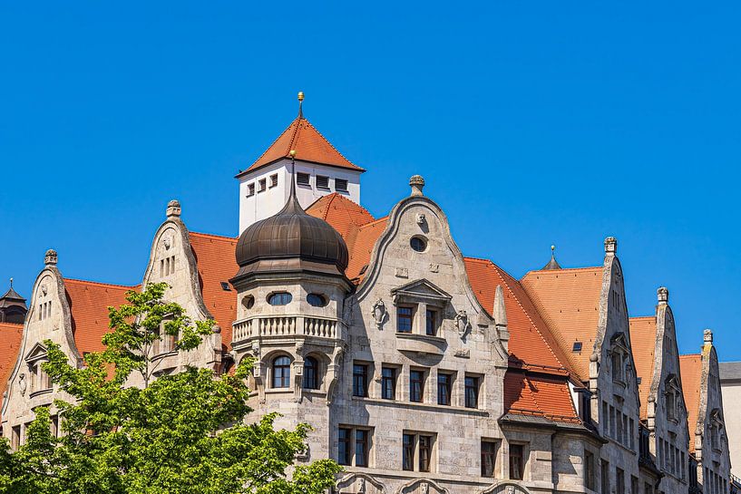 Bâtiment historique dans la ville de Leipzig par Rico Ködder