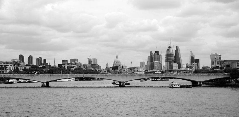 Panorama of the London skyline, seen from the Thames by Roger VDB