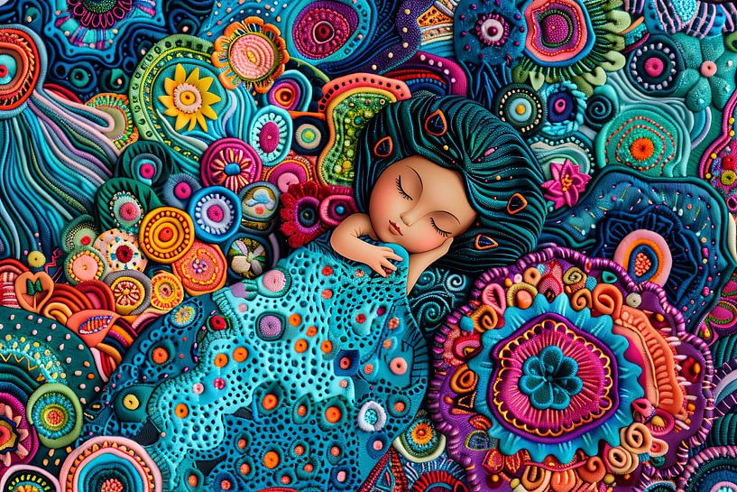 painterly abstract portrait by Egon Zitter