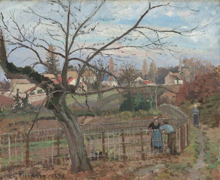 Camille Pissarro, La clôture, 1872 par Atelier Liesjes