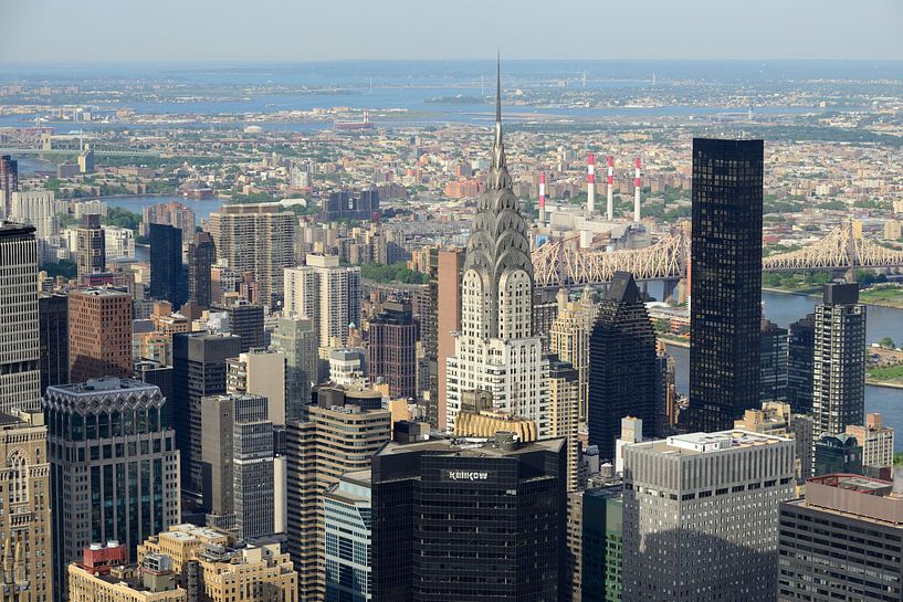 Vue sur Manhattan New York avec le Chrysler Building par Merijn van der Vliet