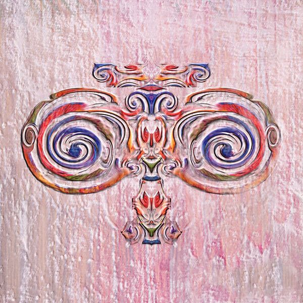 Ornament Spiraal Art Deco 1 van Claudia Gründler