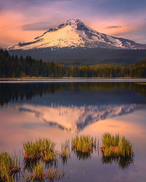 Coucher de soleil au Mont Hood, Oregon par Henk Meijer Photography
