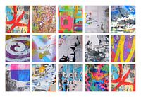 Straßenkunst 'Mit den Augen eines Kindes'