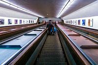 Maas Tunnel escalators for cyclists and pedestrians