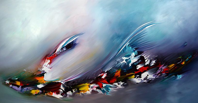 Dans le bleu par Gena Theheartofart