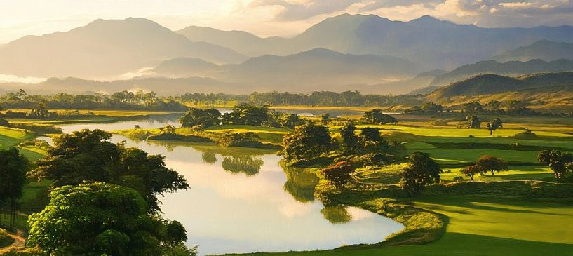 Serene Horizon Whisper by Abstract Painting