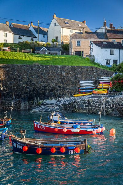 The small harbour of Coverack, Lizard Peninsula, Cornwall by Christian Müringer